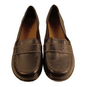 Women's Clarks Bendables Black Size 8.5N Comfort Loafers